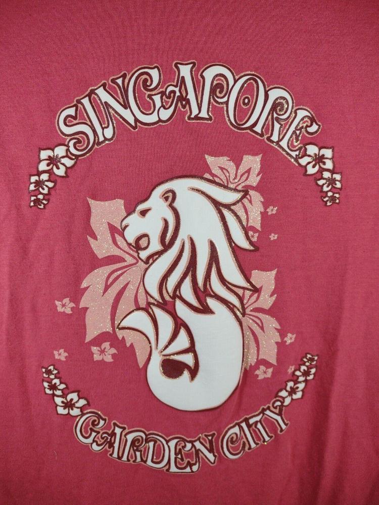 Guardian Angel Women's Size Medium Pink T-shirt Singapore Garden City
